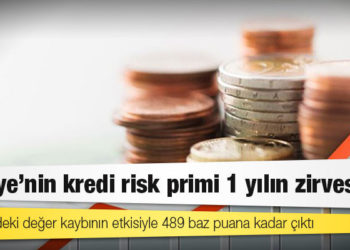 Türkiye'nin kredi risk primi 1 yılın zirvesinde