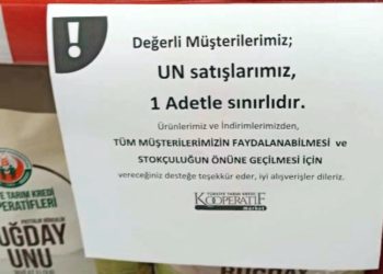 Yağ ve şekerden sonra un satışına da kota