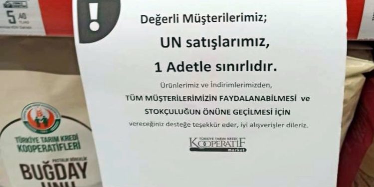 Yağ ve şekerden sonra un satışına da kota