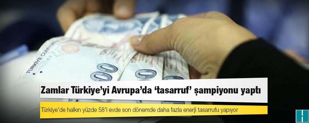 Zamlar Türkiye’yi Avrupa’da ‘tasarruf’ şampiyonu yaptı