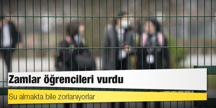 Zamlar öğrencileri vurdu: Su almakta bile zorlanıyorlar