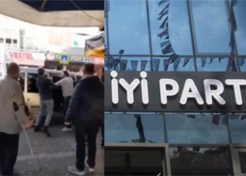 İzmir’de İYİ Parti standına saldırı: Kadın görevli darp edildi