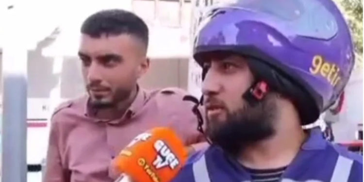 ‘Sokak röportajında ekonomiyi eleştiren #Getir kuryesi işten çıkarıldı’ iddiası