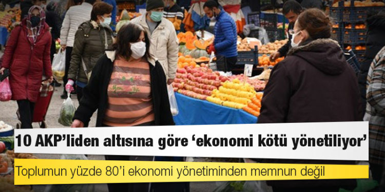 ‘Çarşı-pazar’ anketi: 10 AKP’liden altısına göre ‘ekonomi kötü yönetiliyor’