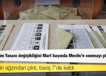 AKP, Seçim Yasası değişikliğini Mart başında Meclis'e sunmayı planlıyor: Liderlerin ağzından çıktı, baraj 7'de kaldı