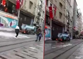 AKP'li Beyoğlu Belediyesi çöplerini, İBB sorumluluğundaki İstiklal Caddesi'ne bıraktı