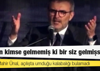 AKP'li Mahir Ünal, açılışta umduğu kalabalığı bulamadı: Zaten kimse gelmemiş ki bir siz gelmişsiniz