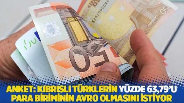 Anket: Kıbrıslı Türklerin yüzde 63,79'u para biriminin avro olmasını istiyor