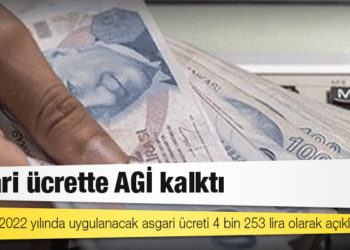 Asgari ücrette AGİ kalktı