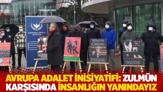 Avrupa Adalet İnisiyatifi AİHM önünden seslendi: Zulmün karşısında insanlığın yanındayız