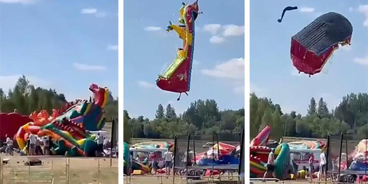 Avustralya’da şişme kale rüzgarda savruldu, 4 öğrenci hayatını kaybetti