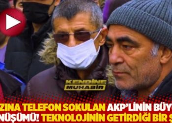 Ağzına telefon sokulan AKP'linin büyük dönüşümü! Teknolojinin getirdiği bir şey