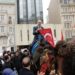Aşı karşıtları eylem yaptı: Ankara’ya deve kervanıyla gideceğiz