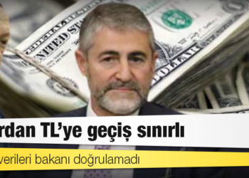 BDDK verileri bakanı doğrulamadı: Dolardan TL’ye geçiş sınırlı