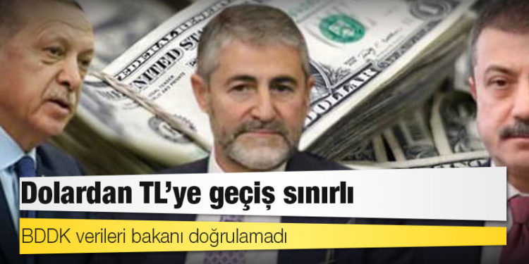 BDDK verileri bakanı doğrulamadı: Dolardan TL’ye geçiş sınırlı