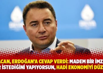 Babacan, Erdoğan&rsquo;a cevap verdi: Madem bir imzayla her istediğini yapıyorsun, hadi ekonomiyi d&uuml;zelt