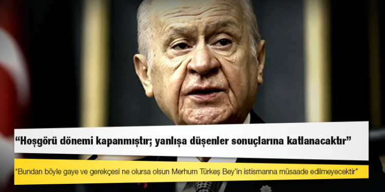 Bahçeli’den "Türkeş" açıklaması: Hoşgörü dönemi kapanmıştır; yanlışa düşenler sonuçlarına katlanacaktır