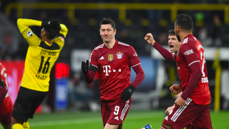 Bayern Münih, Borussia Dortmund deplasmanında 3 puanı 3 golle aldı