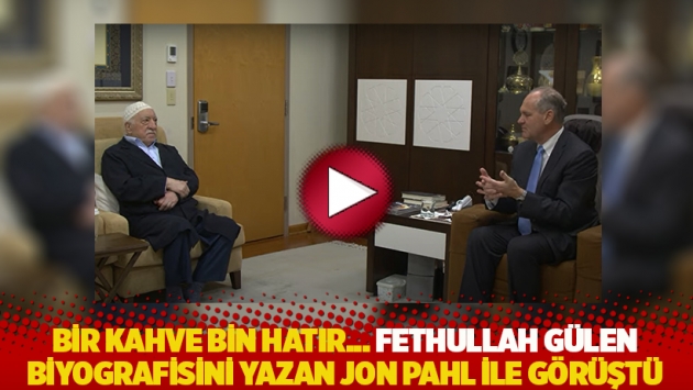 Bir kahve bin hatır! Fethullah Gülen, biyografisini yazan Jon Pahl ile görüştü