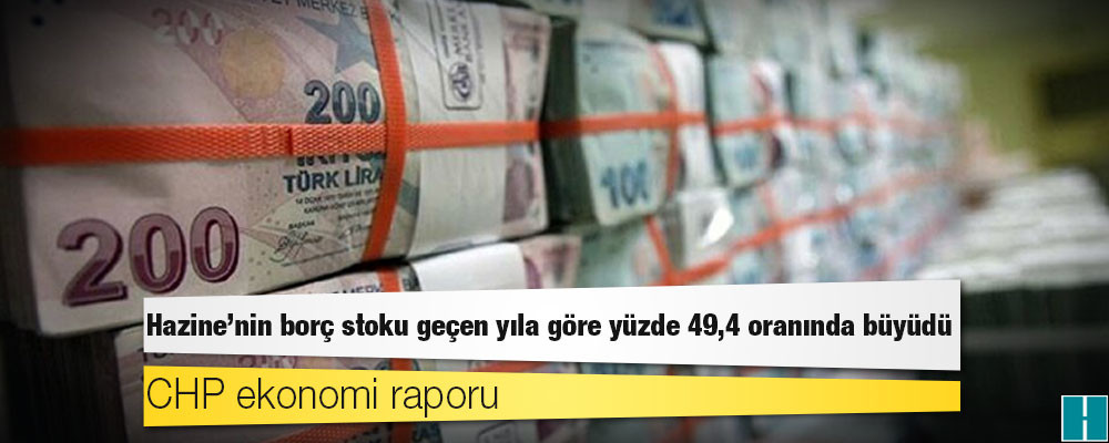 CHP ekonomi raporu: Hazine'nin borç stoku geçen yıla göre yüzde 49,4 oranında büyüdü