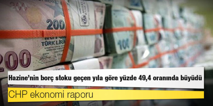 CHP ekonomi raporu: Hazine'nin borç stoku geçen yıla göre yüzde 49,4 oranında büyüdü