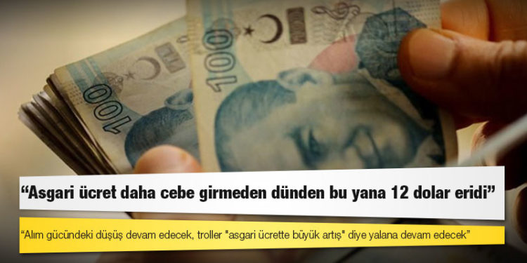 CHP'li Ağbaba: Asgari ücret daha cebe girmeden dünden bu yana 12 dolar eridi