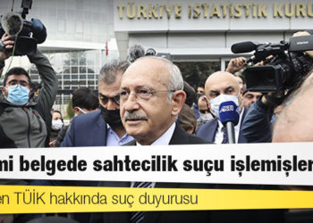 CHP’den TÜİK hakkında suç duyurusu: "Resmi belgede sahtecilik suçu işlemişlerdir"