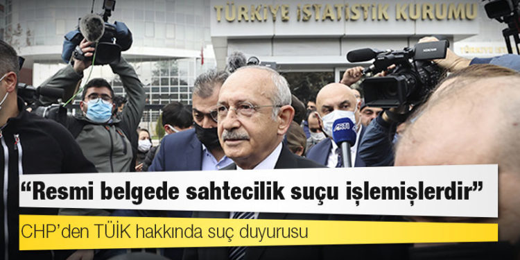CHP’den TÜİK hakkında suç duyurusu: "Resmi belgede sahtecilik suçu işlemişlerdir"