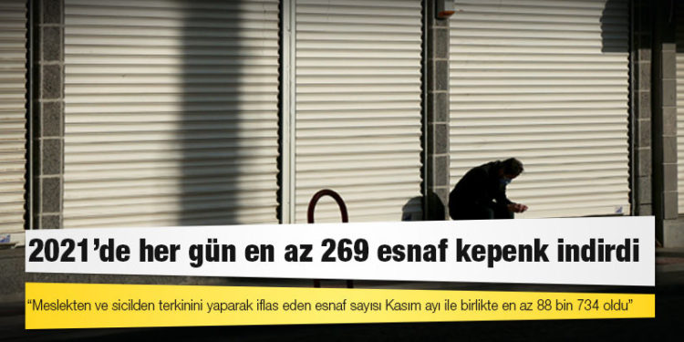 CHP’li Ağbaba: 2021’de her gün en az 269 esnaf kepenk indirdi
