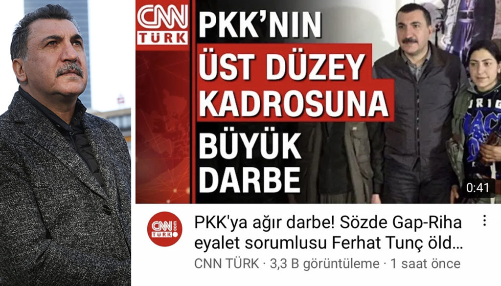 CNN Türk ‘PKK’lı Ferhat Tunç’ diye müzisyen Ferhat Tunç’un fotoğrafını kullandı