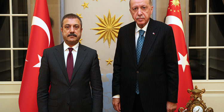 Cumhurbaşkanı Erdoğan'ın, TCMB Başkanı Kavcıoğlu ve kamu bankaları genel müdürleriyle görüşmesi başladı