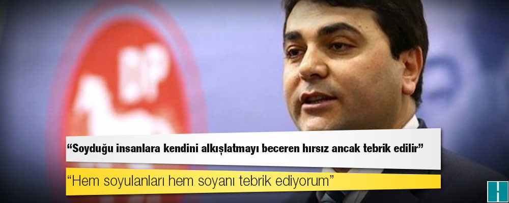 DP lideri Uysal: Soyduğu insanlara kendini alkışlatmayı beceren hırsız ancak tebrik edilir