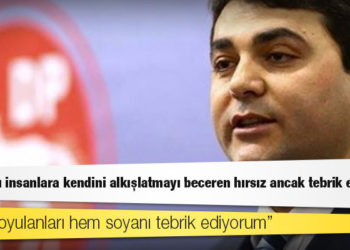 DP lideri Uysal: Soyduğu insanlara kendini alkışlatmayı beceren hırsız ancak tebrik edilir