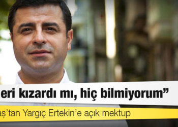 Demirtaş’tan Yargıç Ertekin’e açık mektup: Yüzleri kızardı mı, hiç bilmiyorum