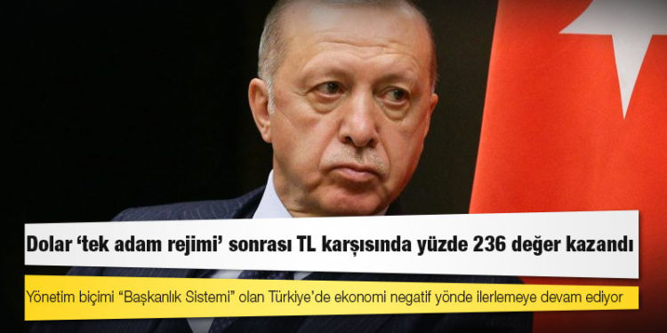 Dolar ‘tek adam rejimi’ sonrası TL karşısında yüzde 236 değer kazandı