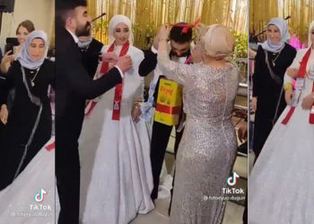 Düğünde damada altın yerine ayçiçek yağı takıldı