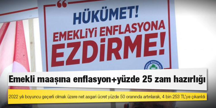 Emekli maaşına enflasyon+yüzde 25 zam hazırlığı