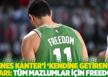Enes Kanter'i 'kendine getiren' uyarı: T&uuml;m mazlumlar i&ccedil;in Freedom