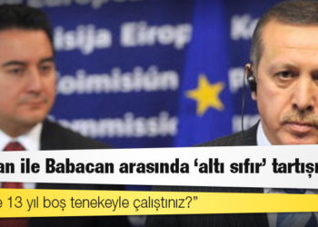 Erdoğan ile Babacan arasında "altı sıfır" tartışması