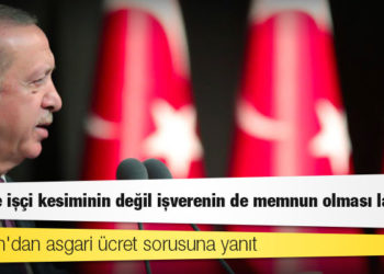 Erdoğan'dan asgari ücret sorusuna yanıt: Sadece işçi kesiminin değil işverenin de memnun olması lazım