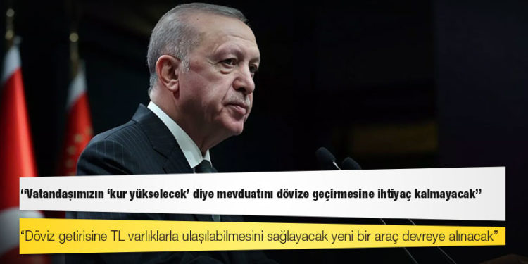 Erdoğan'dan 'finansal alternatif' açıklaması: Vatandaşımızın 'kur yükselecek' diye mevduatını dövize geçirmesine ihtiyaç kalmayacak