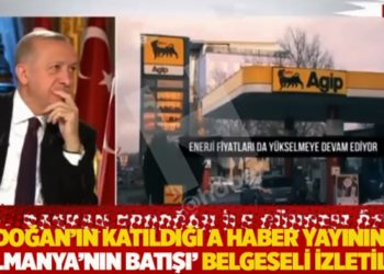 Erdoğan'ın katıldığı A Haber yayınında 'Almanya'nın batışı' belgeseli izletildi