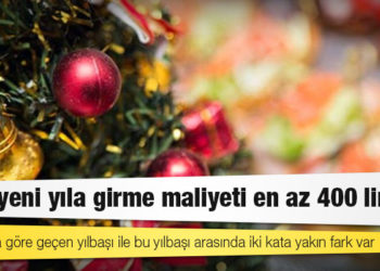 Evde yeni yıla girme maliyeti en az 400 lira
