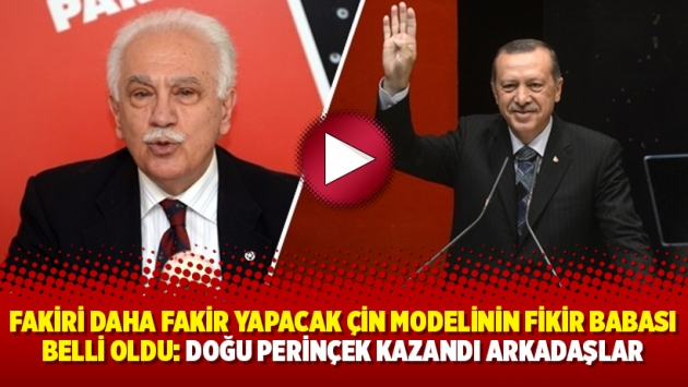 Fakiri daha fakir yapacak Çin modelinin fikir babası belli oldu: Doğu Perinçek kazandı arkadaşlar