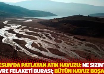 Giresun'da patlayan atık havuzu: Ne sızıntısı, &ccedil;evre felaketi burası; b&uuml;t&uuml;n havuz boşaldı