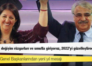 HDP Eş Genel Başkanlarından yeni yıl mesajı
