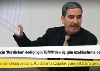 HDP'li Maçin 'Kürdistan' dediği için TBMM'den üç gün uzaklaştırma cezası aldı
