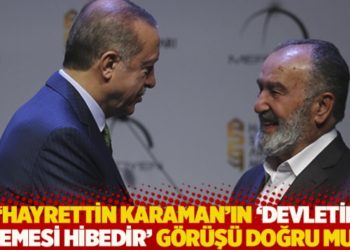 "Hayrettin Karaman'ın 'Devletin &ouml;demesi hibedir' g&ouml;r&uuml;ş&uuml; doğru mu?"