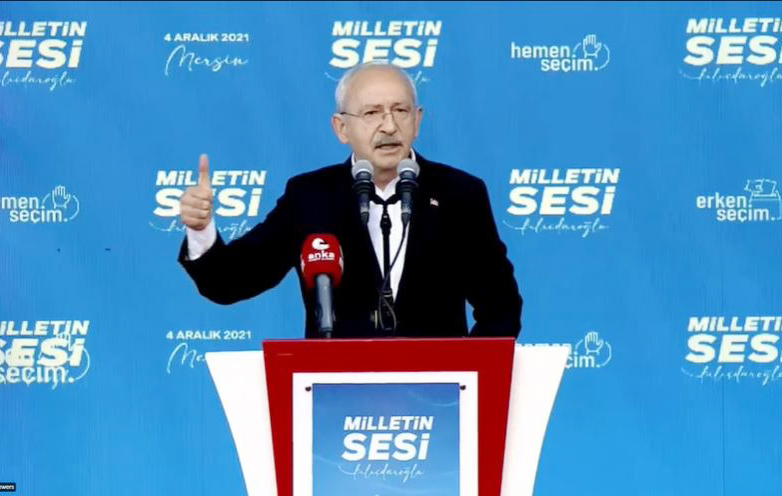 Kılıçdaroğlu, Mersin mitinginde konuştu: Dikta yönetimini seçimde alaşağı edeceğiz