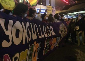 Kadınlar Beşiktaş'ta yoksulluğa isyan etti